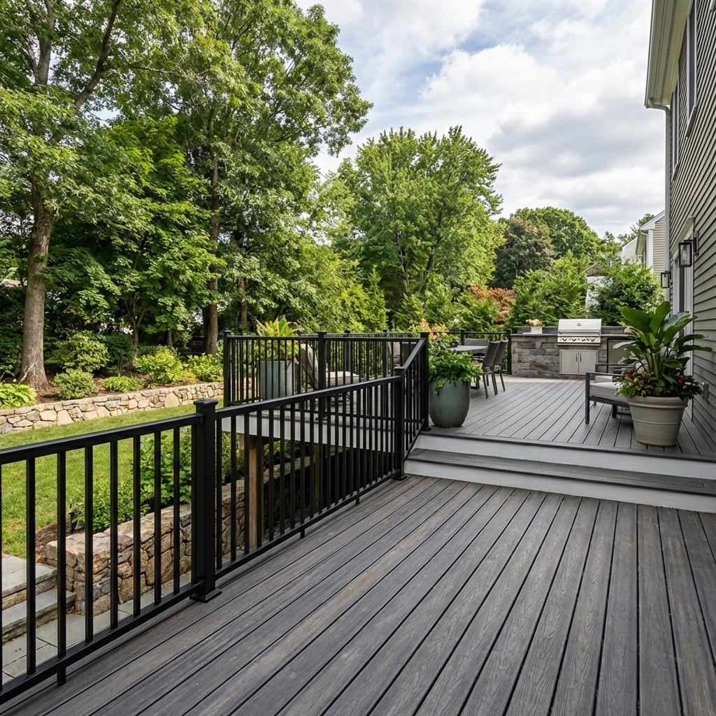 Custom Composite Deck in Boston